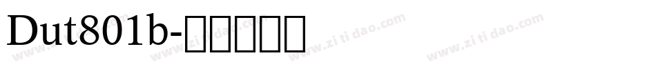 Dut801b字体转换