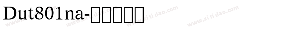Dut801na字体转换