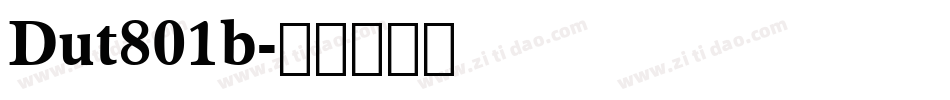 Dut801b字体转换