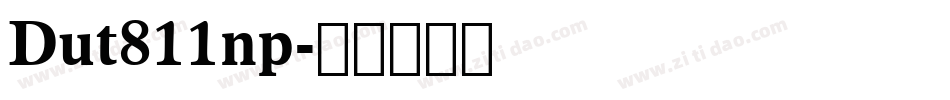 Dut811np字体转换