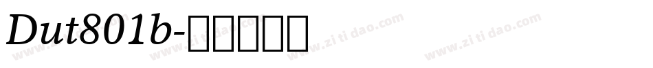 Dut801b字体转换
