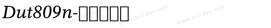 Dut809n字体转换