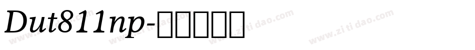 Dut811np字体转换