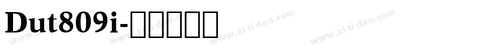 Dut809i字体转换