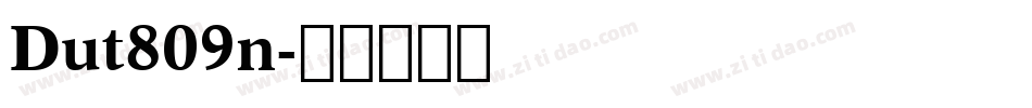Dut809n字体转换