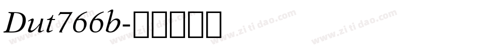 Dut766b字体转换