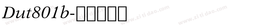 Dut801b字体转换