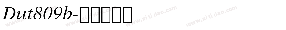 Dut809b字体转换