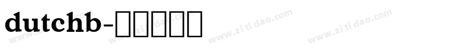 dutchb字体转换