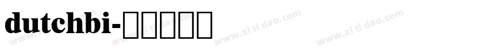 dutchbi字体转换