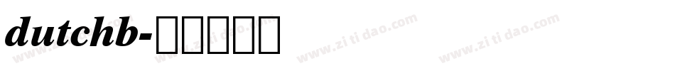dutchb字体转换