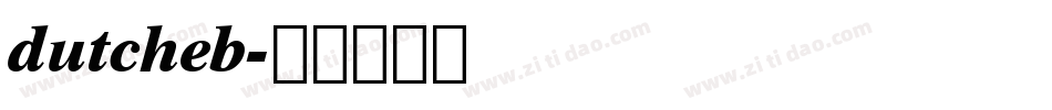 dutcheb字体转换