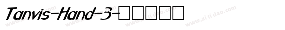 Tanvis-Hand-3字体转换