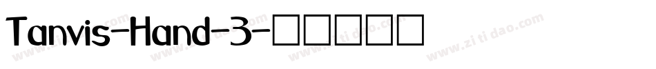 Tanvis-Hand-3字体转换