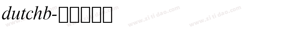dutchb字体转换