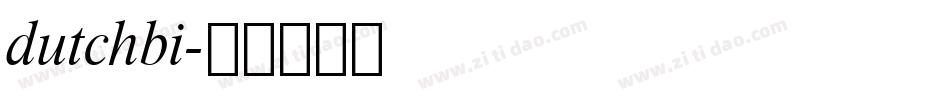 dutchbi字体转换