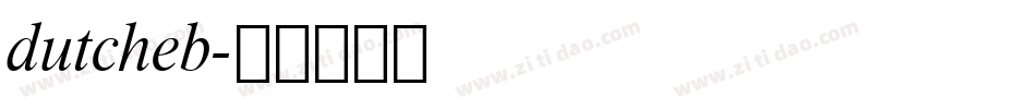 dutcheb字体转换