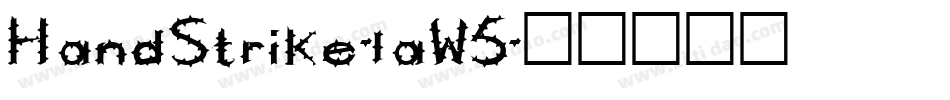 HandStrike-laW5字体转换