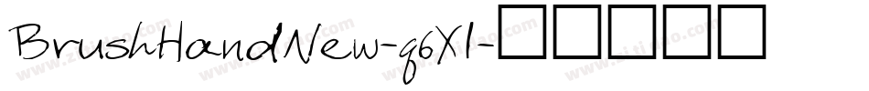 BrushHandNew-q6Xl字体转换