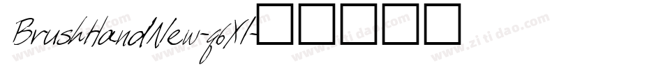 BrushHandNew-q6Xl字体转换