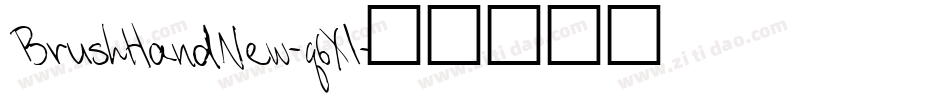 BrushHandNew-q6Xl字体转换