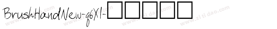 BrushHandNew-q6Xl字体转换