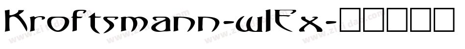 Kroftsmann-w1Ex字体转换