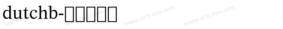 dutchb字体转换