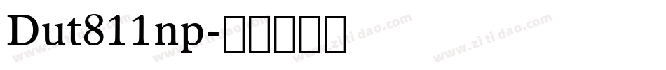 Dut811np字体转换