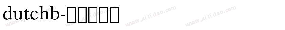 dutchb字体转换