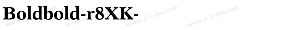 Boldbold-r8XK字体转换