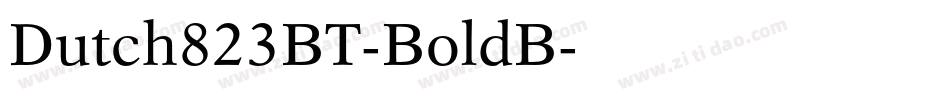 Dutch823BT-BoldB字体转换