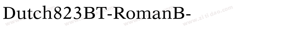 Dutch823BT-RomanB字体转换