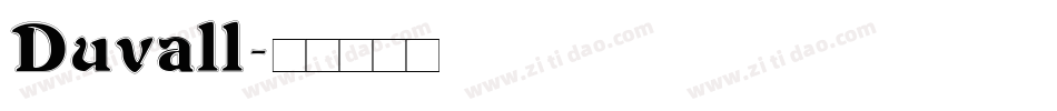 Duvall字体转换