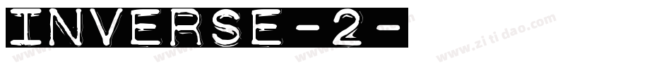 inverse-2字体转换