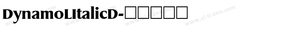 DynamoLItalicD字体转换