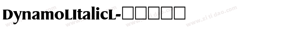 DynamoLItalicL字体转换