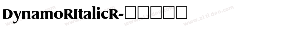 DynamoRItalicR字体转换