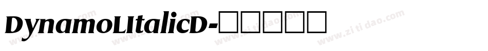 DynamoLItalicD字体转换