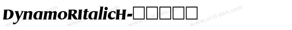 DynamoRItalicH字体转换