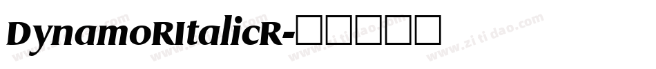 DynamoRItalicR字体转换