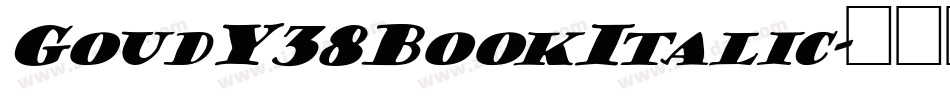 GoudY38BookItalic字体转换