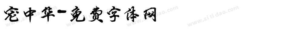 宠中华字体转换