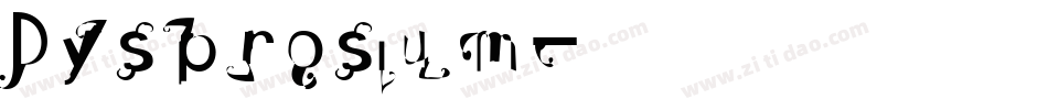 Dysprosium字体转换