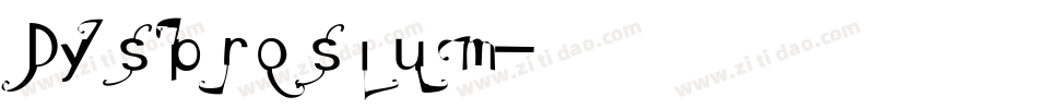 Dysprosium字体转换
