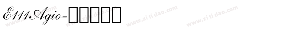 E111Agio字体转换