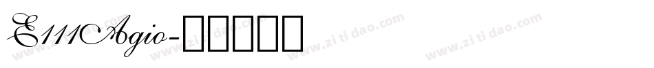 E111Agio字体转换