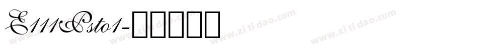 E111Psto1字体转换