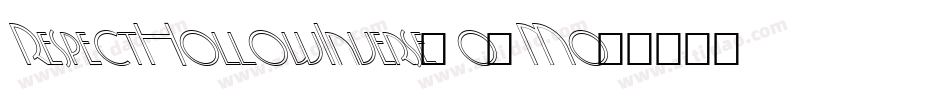 RespectHollowInverse-o5Mo字体转换 RespectHollowInverse-o5Mo字体转换