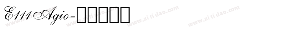 E111Agio字体转换